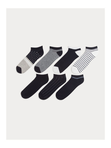 LC Waikiki Lcw Patterned Men's Ankle Socks 7 Pieces