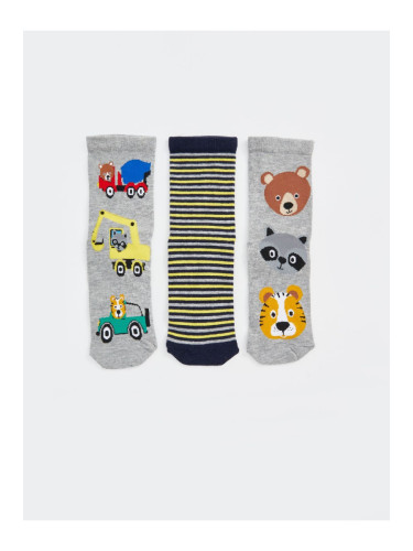 LC Waikiki 3-Pack Boy Patterned Socks