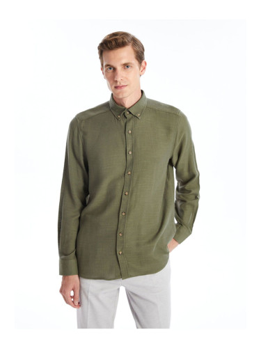 LC Waikiki LCW Slim Fit Long Sleeve Dobby Men's Shirt