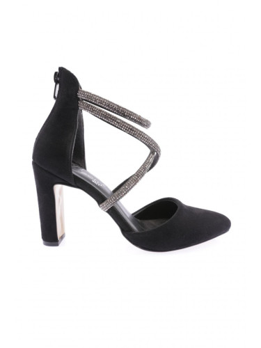 DGN 314-23y Women's Heeled Shoes Black Velvet