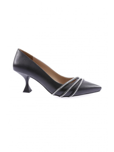 DGN 3215-23y Women's Ordered Silver Stones Pointed Toe and Goblet Heels.