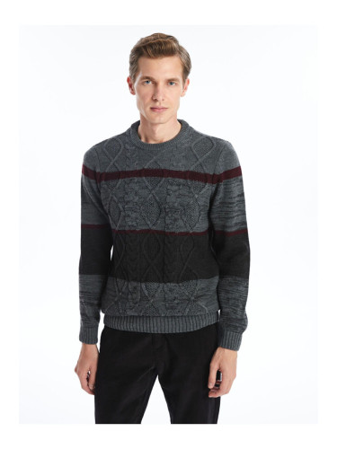 LC Waikiki Crew Neck Long Sleeve Men's Knitwear Sweater