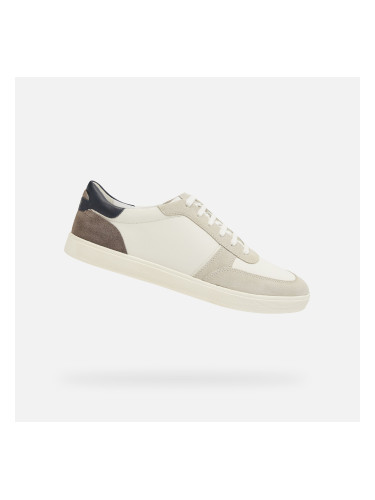 Cream men's sneakers Geox Avola - Men's