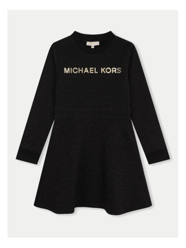 MICHAEL KORS KIDS Ежедневна рокля R30166 D Черен Regular Fit