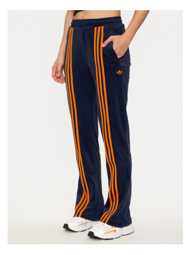 adidas Долнище анцуг Velour JN8290 Тъмносин Regular Fit