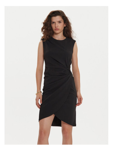 DKNY Коктейлна рокля DD4G128C Черен Slim Fit