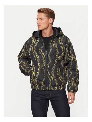 Versace Jeans Couture Пухено яке 77GAUD17 Черен Regular Fit