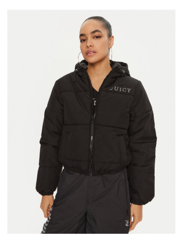 Juicy Couture Пухено яке Margie JCOIJ224553 Черен Regular Fit