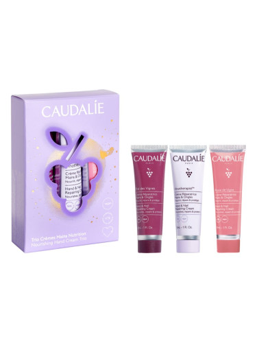 Caudalie Hand Cream Trio Set подаръчен комплект за ръце и нокти 3 бр.