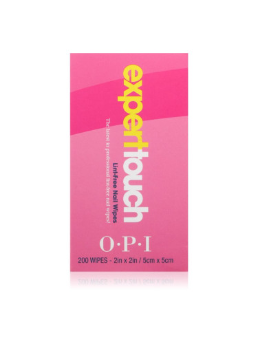 OPI Expert Touch почистващи кърпички за нокти и кожичките около ноктите 200 бр.