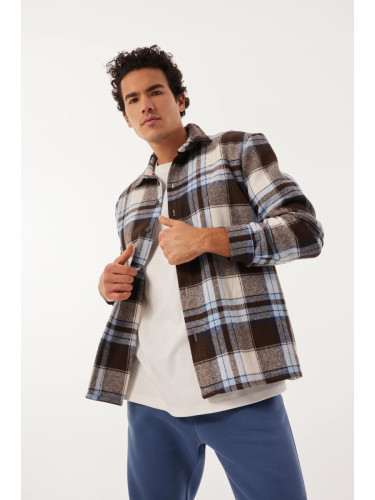 DEFACTO Regular Fit Checkered Lumberjack Long Sleeve Shirt