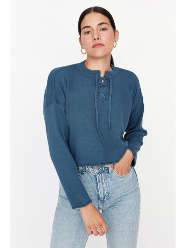 Trendyol Indigo Low Sleeve Knitwear Sweater