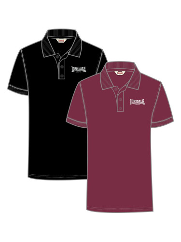 Lonsdale Men's polo shirt regular fit double pack