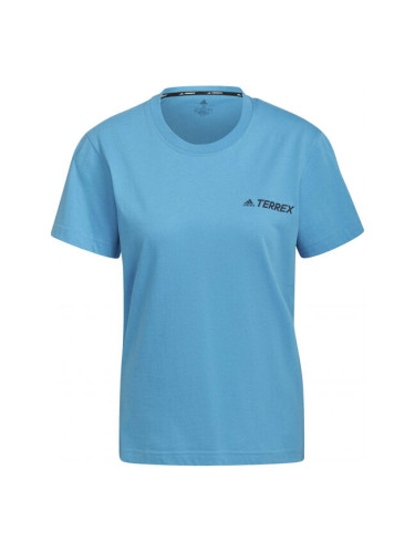 adidas TERREX TEE Дамска outdoor тениска, синьо, размер