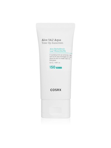 Cosrx Aloe 54.2 Aqua Tone-Up Sunscreen защитна тонирана течност за лице SPF 50+ 50 мл.