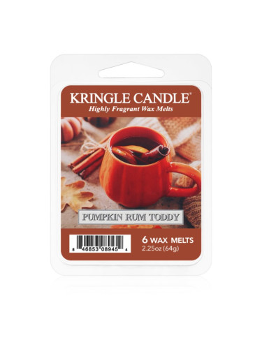 Kringle Candle Pumpkin Rum Toddy восък за арома-лампа 64 гр.