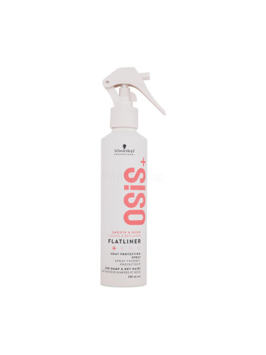 Schwarzkopf Professional Osis+ Flatliner Heat Protection Spray За термична обработка на косата за жени 200 ml увреден флакон