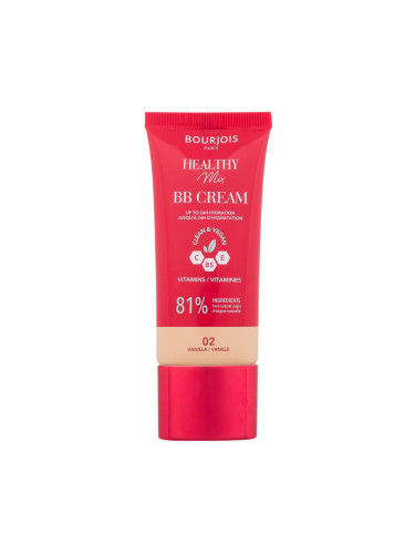 BOURJOIS Paris Healthy Mix Clean & Vegan BB Cream BB крем за жени 30 ml Нюанс 02 Vanile