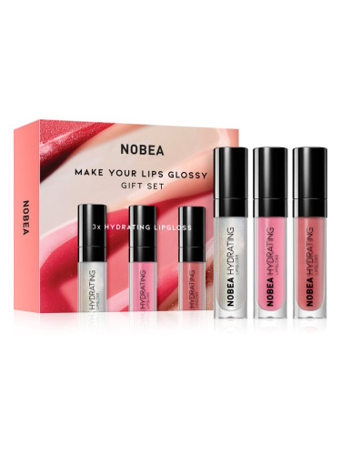 NOBEA Beauty Pleasure NOBEA Make Your Lips Glossy Gift Set комплект гланц за устни подаръчно издание