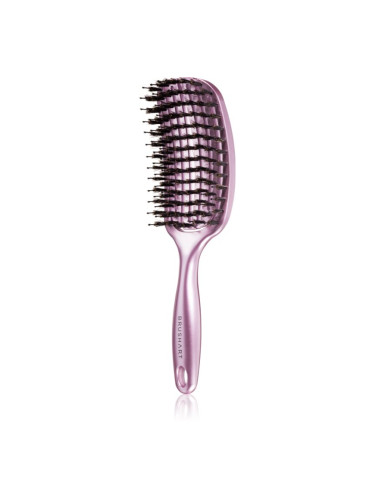 BrushArt Hair Vent blowdry hairbrush with boar bristles Четка за коса с влакна от найлон и глиган Medium 1 бр.