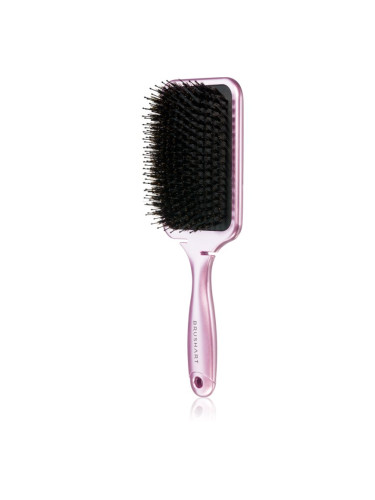BrushArt Hair Boar bristle paddle hairbrush Четка за коса с косми от глиган Metalic Pink 1 бр.