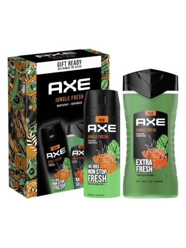 Axe Jungle Fresh подаръчен комплект Palm Leaves & Amber (за тяло) за мъже