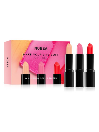 NOBEA Beauty Pleasure NOBEA Make Your Lips Soft Gift Set комплект за устни подаръчно издание