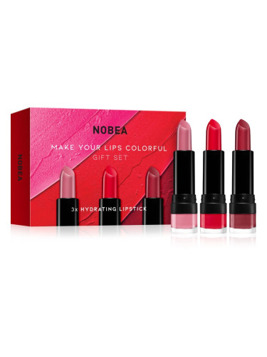 NOBEA Beauty Pleasure NOBEA Make Your Lips Colorful Gift Set комплект червила подаръчно издание