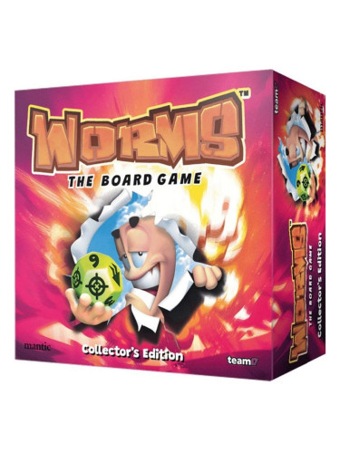  Настолна игра Worms: The Board Game (Mayhem Collector's Edition) - Семейна