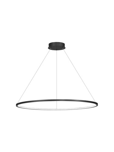 LED Пендел за баня SATURNO LED/57W/230V Ø 100 см IP44 антрацит