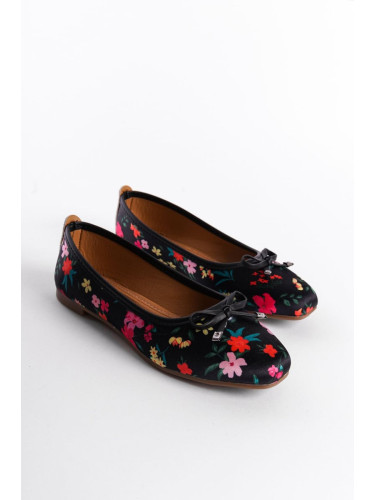 Capone Outfitters Hana Trend Satin Floral Women's Ballerinas