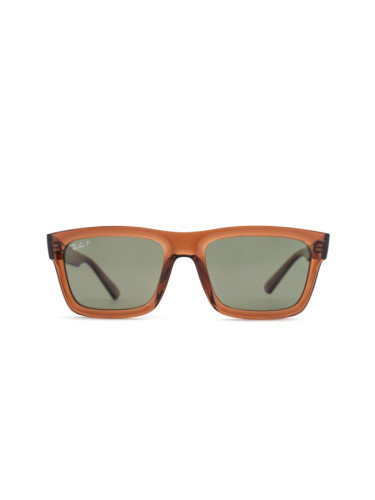 Ray-Ban Warren RB4396 66789A - правоъгълна слънчеви очила, unisex, кафяви, поляризирани