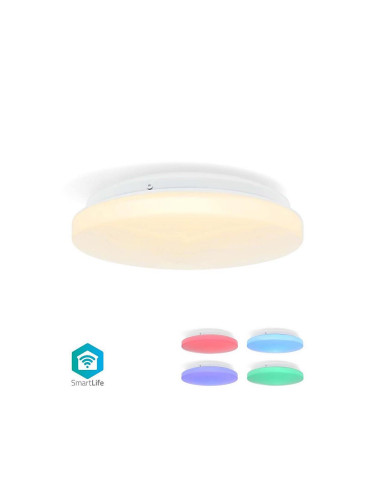 Nedis WIFILAC35WT - LED RGBW Димируема лампа LED/18W/230V 2700-6500K IP44 Wi-Fi