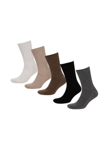 DEFACTO Men's Comfortable Elastic 5-Pack Cotton Long Socks