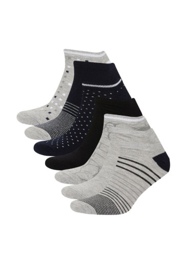 DEFACTO Men's 7-Pack Cotton Ankle Socks