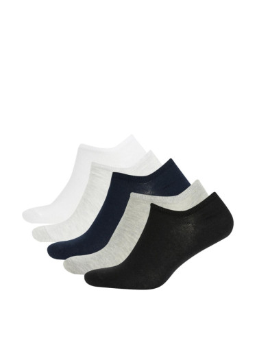 DEFACTO Men's Invisible 5-Pack Cotton Sneaker Socks