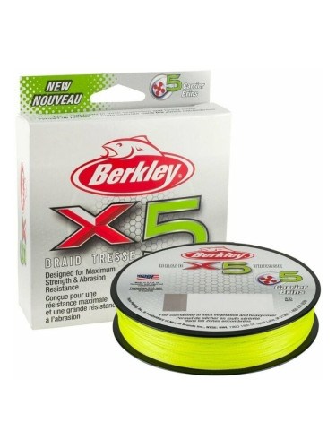 Berkley x5 Braid Flame Green 0,25 mm 150 m 27,0 kg Плетена линия