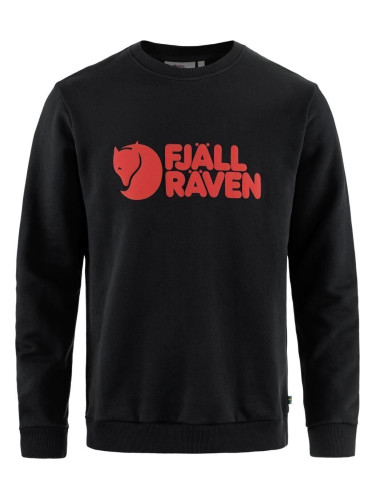 Fjällräven Logo Sweater M Black L Суичър за открито