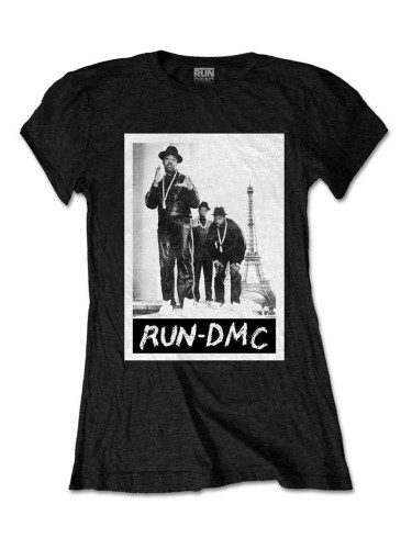 Run DMC Риза Paris Photo Womens Black L