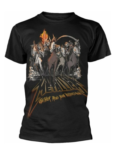 Metallica Риза 40th Anniversary Horsemen Unisex Black M