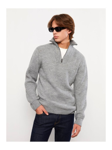 LC Waikiki High Collar Long Sleeve Men's Knitwear Sweater