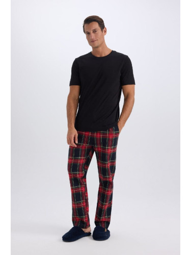 DEFACTO Regular Fit Checkered Pocket Long Pajama Bottoms