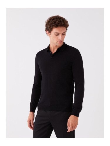 LC Waikiki Polo Neck Long Sleeve Men's Knitwear Sweater