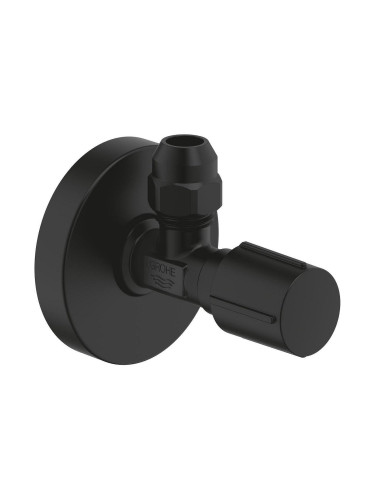 Grohe ъглов спирателен кран 1/2 X 3/8 (ВКР), цвят phantom black