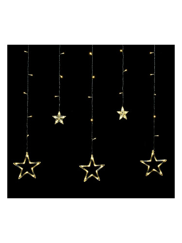 Коледна украса тип звезди, 3m, топло бяла, IP20, 138 LED, Rebel, ZAR0570