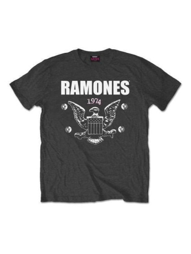 Ramones Риза 1974 Eagle Unisex Charcoal Grey 2XL