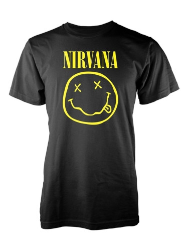 Nirvana Риза Yellow Happy Face Unisex Black 2XL