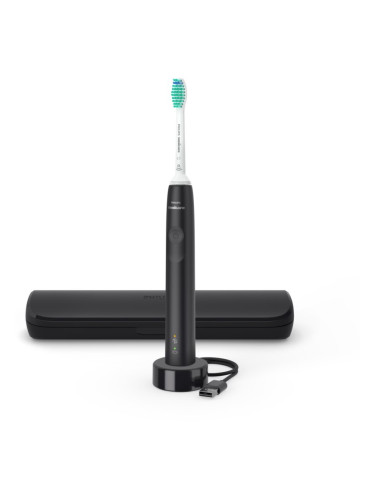 Philips Sonicare 3100 HX3673/14 звукова електрическа четка за зъби Black 1 бр.