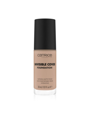 Catrice Invisible Cover Foundation течен покривен фон дьо тен с матиращ ефект цвят 020N 30 мл.