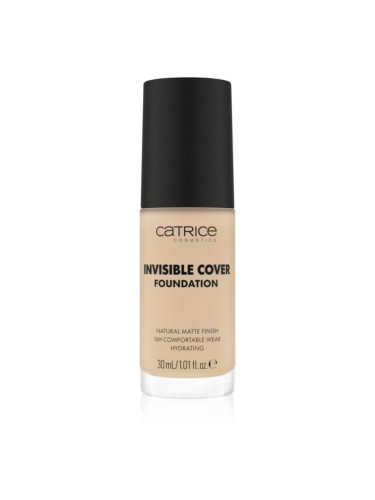 Catrice Invisible Cover Foundation течен покривен фон дьо тен с матиращ ефект цвят 002N 30 мл.